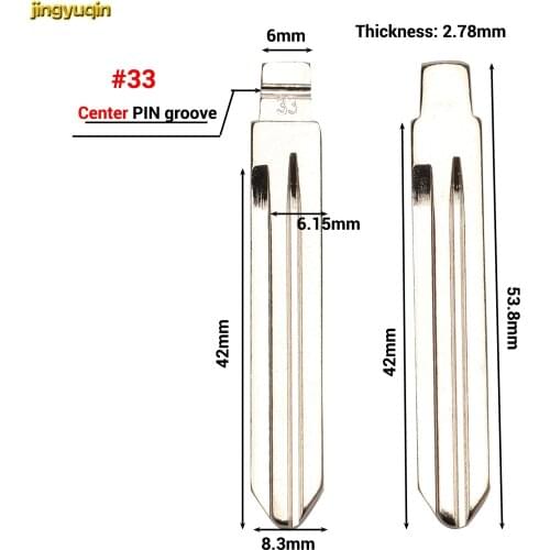 Jingyuqin 100X No.92 137 Metal Flip Remote Car Key Blank For Ssangyong Actyon C200 Korando New S170 KYRON REXTON Uncut Blade