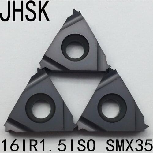 10pcs 16IR 1.5ISO SMX35 Carbide Insert For Threading Turning Tool Boring BAR blade