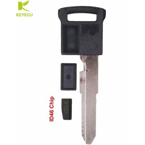 KEYECU Smart Insert Remote Emergency Key Blade With ID46 Chip For Suzuki Grand Vitara 2006-2012 , SX4 2008-2012