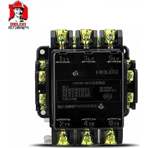 DELIXI AC Contactor CDC10-20A CJ10 CJT1 Coil 380v 220v 110v 36v CDC10