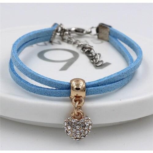 Fashion heart-shaped crystal Bracelet For Women