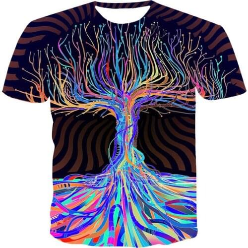 2020 new 3D Summer fashion T-shirt abstract Mens woman Leisure Print T-shirt Mens T-shirt Street Wear