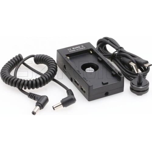 NP-F970 F550 L-Series Battery Multifunctional Plate with USB DC 12V 8V Output Power Supply Adapter for Cameras Monitors