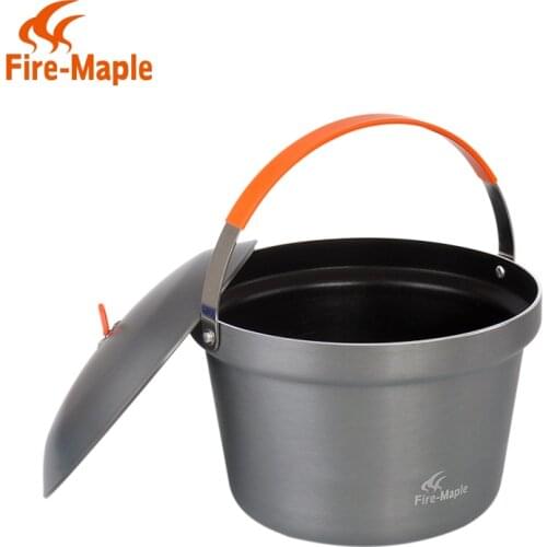 Fire maple product feast Outdoor camping picnic cooking pot Thicken the large capacity nonstick skillet Hanging pot