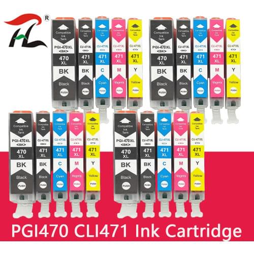 PGI 470 CLI 471 Ink Cartridge For Canon PGI470 PGI-470 CLI-471 PIXMA MG6840 MG5740 TS5040 TS6040 MG 6840 Printer Cartridges