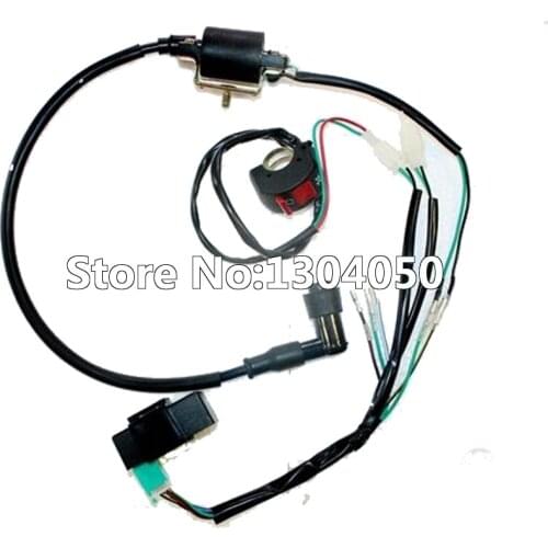 Complete Kick Start Engine Wiring Harness Loom 50cc 125cc 140cc PITPRO Dirt Trail Bike