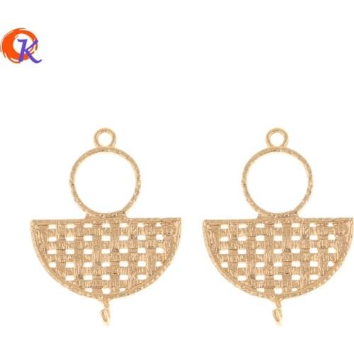 Cordial Design 30Pcs 21*27MM Semi Round Charm/Jewelry Accessories/Genuine Gold Plating/DIY Making/Earring Findings/Hand Made