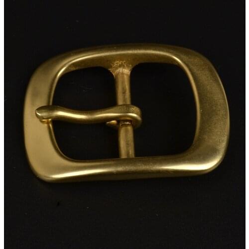 DIY leather craft solid brass material women men tri-glide inner width 38mm belt pin buckle 3pcs/lot