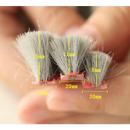 Brush Seal Strip Sliding Sash Draught Excluder Gliding Door Window Seals Pile Seals 20mm 20 x 8mm 11mm 15mm 10m Gray