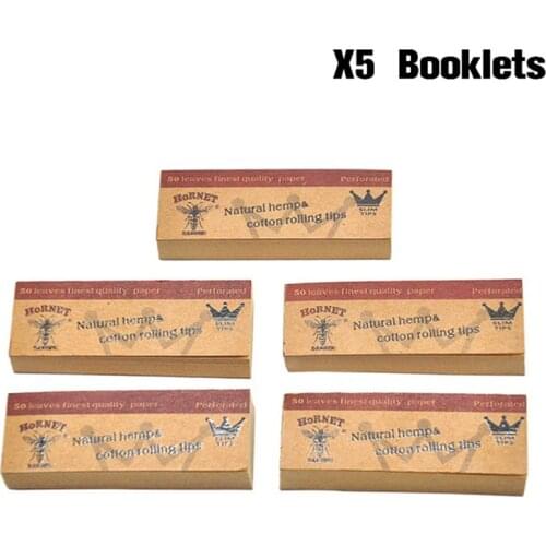 5booklet Smoking Accessories Translucent Horn Classic Natural Paper Cigarette It Contains Filter Cigarette Holder Wholesale New