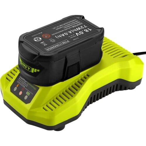 12V-18V Charger Replacement For Ryobi P117 Rechargeable Battery Pack Power Tool Battery Intelliport Technology