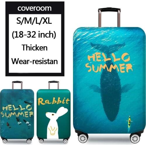Thicker travel luggage protective cover suitcase elastic travel accessory luggage cover apply to 18-32 inch suitcase