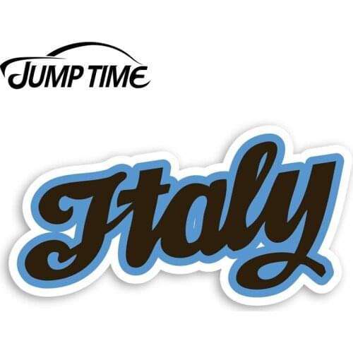 Jump Time Blue Italy Vinyl Stickers - Italian Travel Fun Sticker LuggageDecal Car Window Bumper Car Accessories