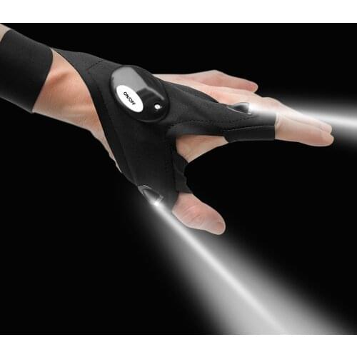 Waterproof with LED Flashlight Fingerless Gloves Tool for Volkswagen golf 4 5 6 7 POLO Tiguan PASSAT TOURAN Scirocco BEETLE