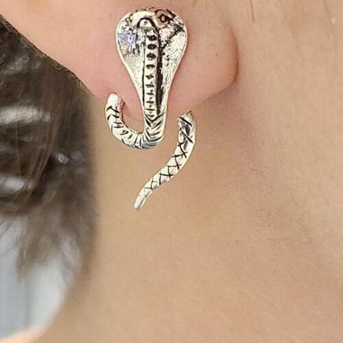 2021 Punk Snake Geometric Vintage Earring Ear Drop Jewelry For Women Jewelry Birthday Gift Fashion Vintage Crawler Animal