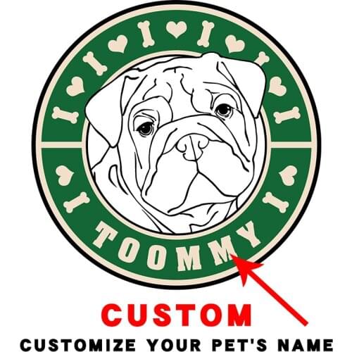Animals cute pet bulldog cheap patches for clothing Ironing stickers Printed Ironing For Clothing Heat-sensitive patches