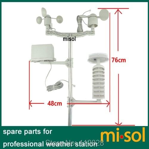 1 set of Spare part (outdoor unit) for Professional Wireless Weather Station with small solar panel