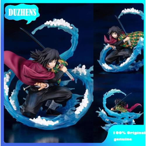 100% Original genuine Demon Slayer Tomioka Giyuu mizu no ko kyu Action Figure Anime Figure Model Toy Figure Doll Collection Gift