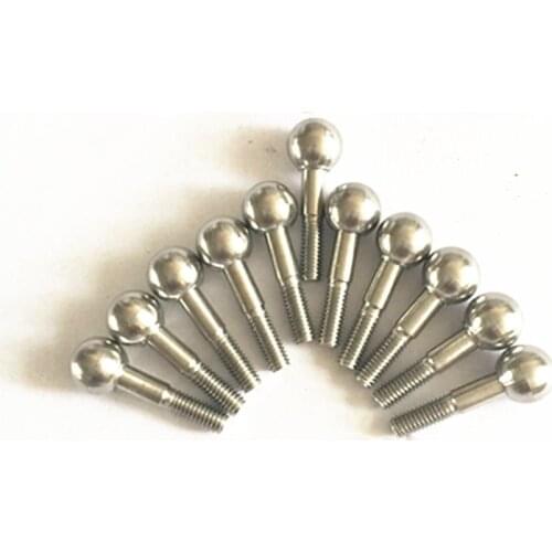 2Pcs M3 M4 M5 M6 3D Printer Accessories Stainless Steel Ball Head Screws Spherical Bolts Balls bolt