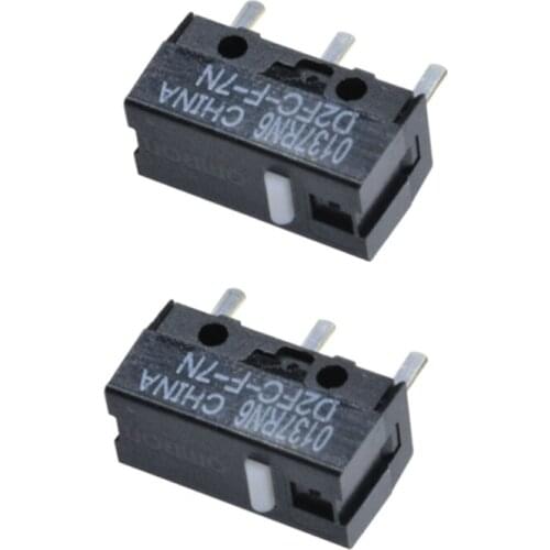 2Pcs D2FC-F-7N Mouse Micro Switch Can Replace Computer Mice Left Right Button