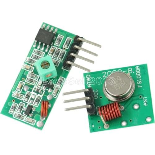 315Mhz RF transmitter and receiver link kit for Arduino remote control
