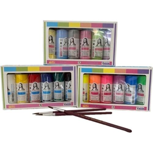 6/10/18 Colors Acrylic Paint Set Art Supplies Airbrush Paint Professional Hand product Water Resistant DIY Wooden Fabric Canvas