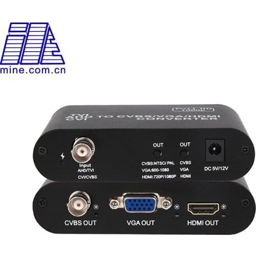 Analog AHD / CVI / TVI to HDMI / VGA / CVBS HD SD Video Converter