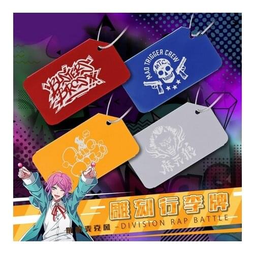 Anime Hypnosis Mic Division Rap Battle Amemura Ramuda Metal Luggage Tag Name Label ID Suitcase Keychain Pendant Travel Decor Tag