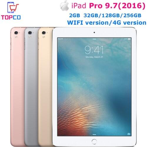 Apple iPad Pro 9.7 (2016) WIFI/Wi-Fi + Cellula LTE 9.7" Dual-core A9X 12MP&5MP 3GB&64GB/256GB Fingerprint Cellphone