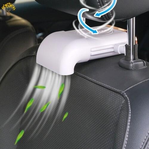 Car Sea Mini Fan USB Charging Fan Car Cooler Silent 3 Speed Adjustable Universal Car Rear Seat Auto Cooling Cooler
