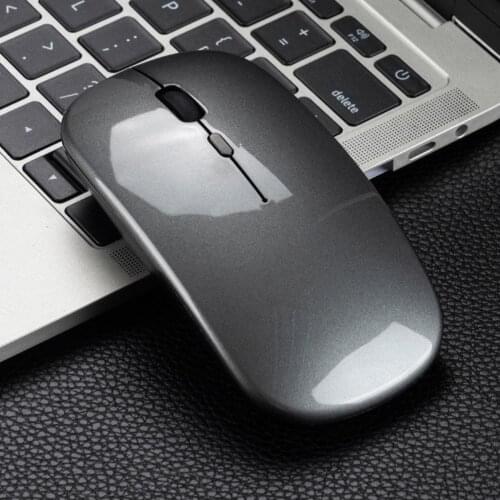 2.4G Wireless USB Rechargeable Bluetooth 5.0 Silent Gaming Mouse for PC Laptop 3-Gear Adjustable DPI Wireless Mouse