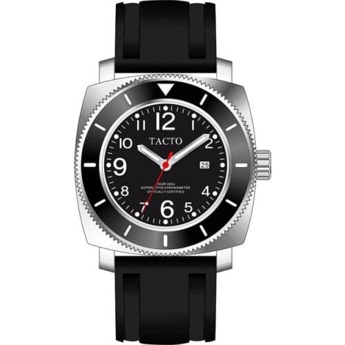2020 Watch Men TACTO Fashion Sports Wrist watches Steel Rubber Strap Two Stone Relogio Masculino 50m Waterproof
