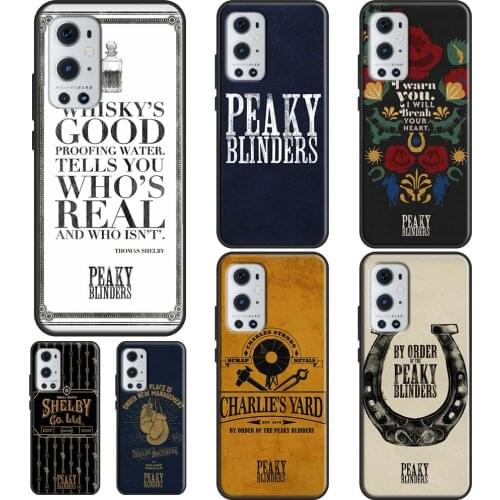PEAKY BLINDERS TYPOGRAPHY For OnePlus 8T 7T Nord 7 8 9 Pro Case For OPPO Realme C3 C11 C15 GT Neo Q3 6 7 8 Pro Cover