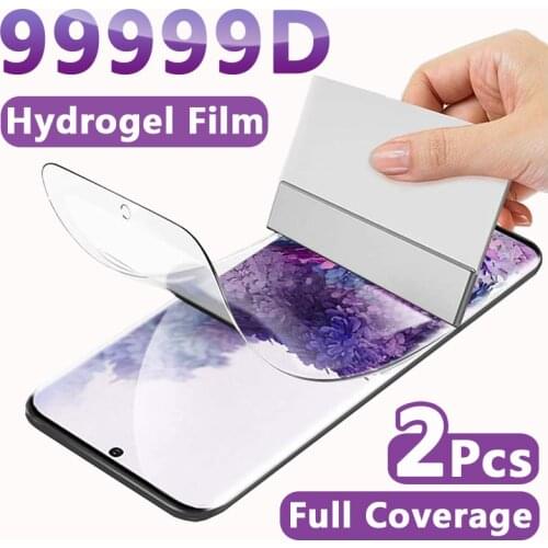 2Pcs Hydrogel Film Screen Protector For Samsung Galaxy S20 FE S21 Ultra S10e S9 S8 Plus Screen Protector Note 20 Ultra 9 10 Plus