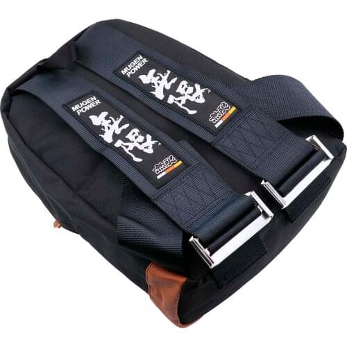 JDM Style Mugen Racing Fabric Strap Style School Backpack Car Canvas Backpack Bride Bag Racing Souvenirs