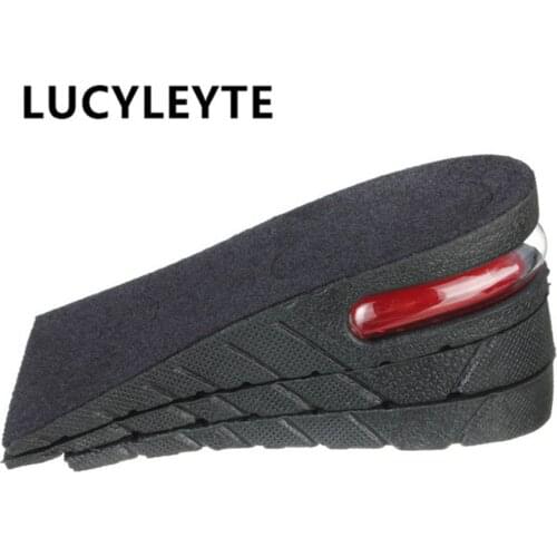 LUCYLEYTE 1 PVC/silicone unisex 1/2/3/6 cm height increase shoes half cushion air cushion heel invisible cushion heel cushion