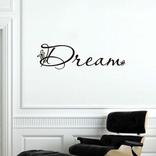 Dream English Carved Creative Wall Stickers Living Room Bedroom Family Showcase Decoration Wall Stickers Wholesale