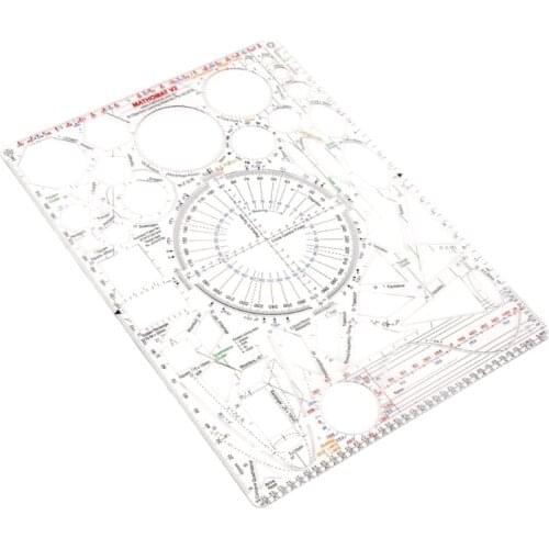 Portable Kaleidoscope Ruler Multifunctional Hollow-out Geometric Template Ruler for artist Designer Engineer Drafting