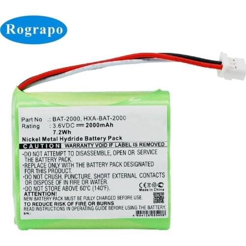 New 2000mAh Replacement Battery For OMRON HBP-1300, HBP-1300 Blood Pressure Monito Li-Polymer BAT-2000 Batteries