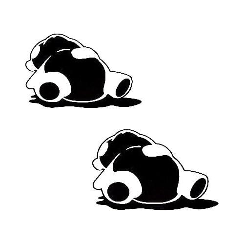Panda lying cute funny Car Sticker Car Body Stickers Window Door Decal Top Quality Waterproof ZP039