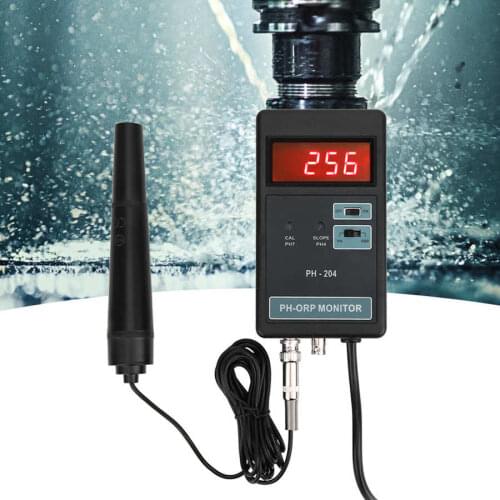 PH-20 Aquarium Water Quality Monitor Multi-Functional Digital ORP pH0-14 Temperature Control LED Display Electrode Meter Backlit