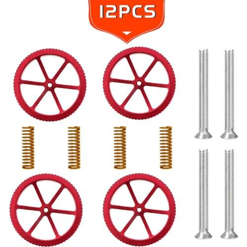 3D Printer Spring Leveling Nut & Compatible Hot Bed Spring Replacement for 3 D Printer