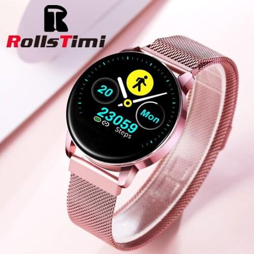 Rollstimi new mens smart watch wristband mens and womens sports clock heart rate monitor sleep monitor Bluetooth bracelet