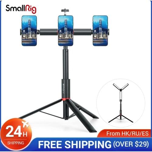 Simorr ST30 Selfie Tripod Stand Stick with Foldable Holder for Live Streaming Vlogging Compatible with iPhone and Android- 3376
