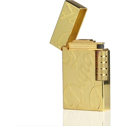 Grinding Wheel Side Fire Inflatable Lighter Open Flame Metal Loud Lighter High-end Smoking Accessories for Weed Butane Lighter