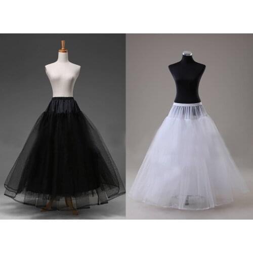A-line Petticoat For Wedding 2017 High Quality Tulle Underskirt Crinoline