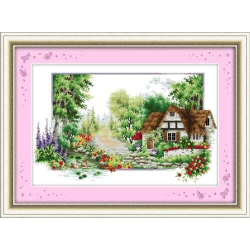 Everlasting Love Summers Affection Ecological Cotton Cross Stitch Printed 14 CT Stamped DIY Gift New Year Decorations For Home