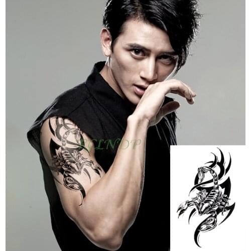Waterproof Temporary Tattoo Sticker Scorpion fake tatto flash tatoo tatouage Stickers hand arm foot back for girl women men