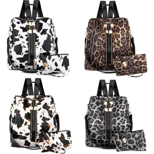 Women PU Leather School Backpack Purse Multipurpose Ladies Fashion Casual Daypack Travel Large Shoulder Bags Anti-theft Rucksack