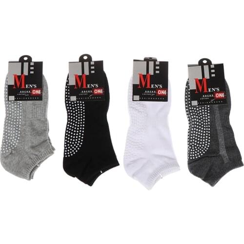 1 Pair Mens Cotton Sport Non-slip Yoga Socks Breathable Anti Skid Floor Socks Dropshipping